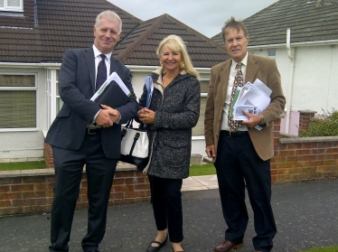 Clarence, Karen and Geoffrey